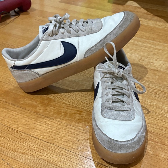 Nike Other - Nike White and Navy Sneakers with Gum Sole